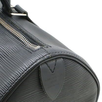 Louis Vuitton Epi Speedy 30 Mini Boston Bag Softepi Leather Noir Black Silver — view 8