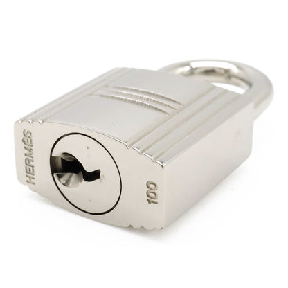 Hermes Cadena Padlock Key with Key Metal Silver — view 4