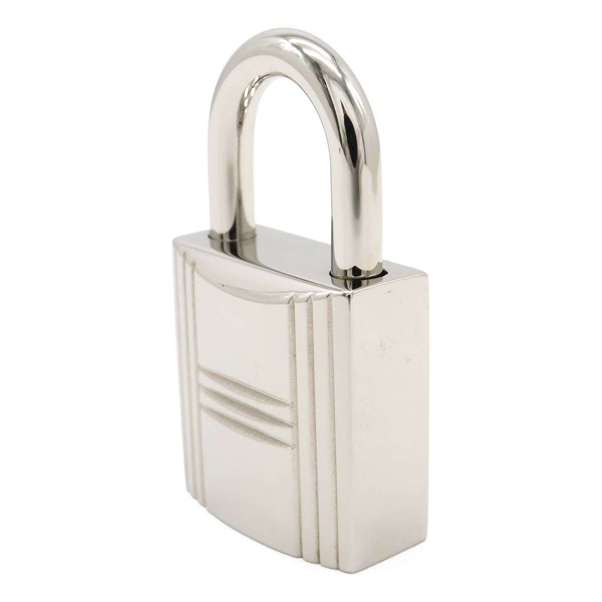 Hermes Cadena Padlock Key with Key Metal Silver — view 3