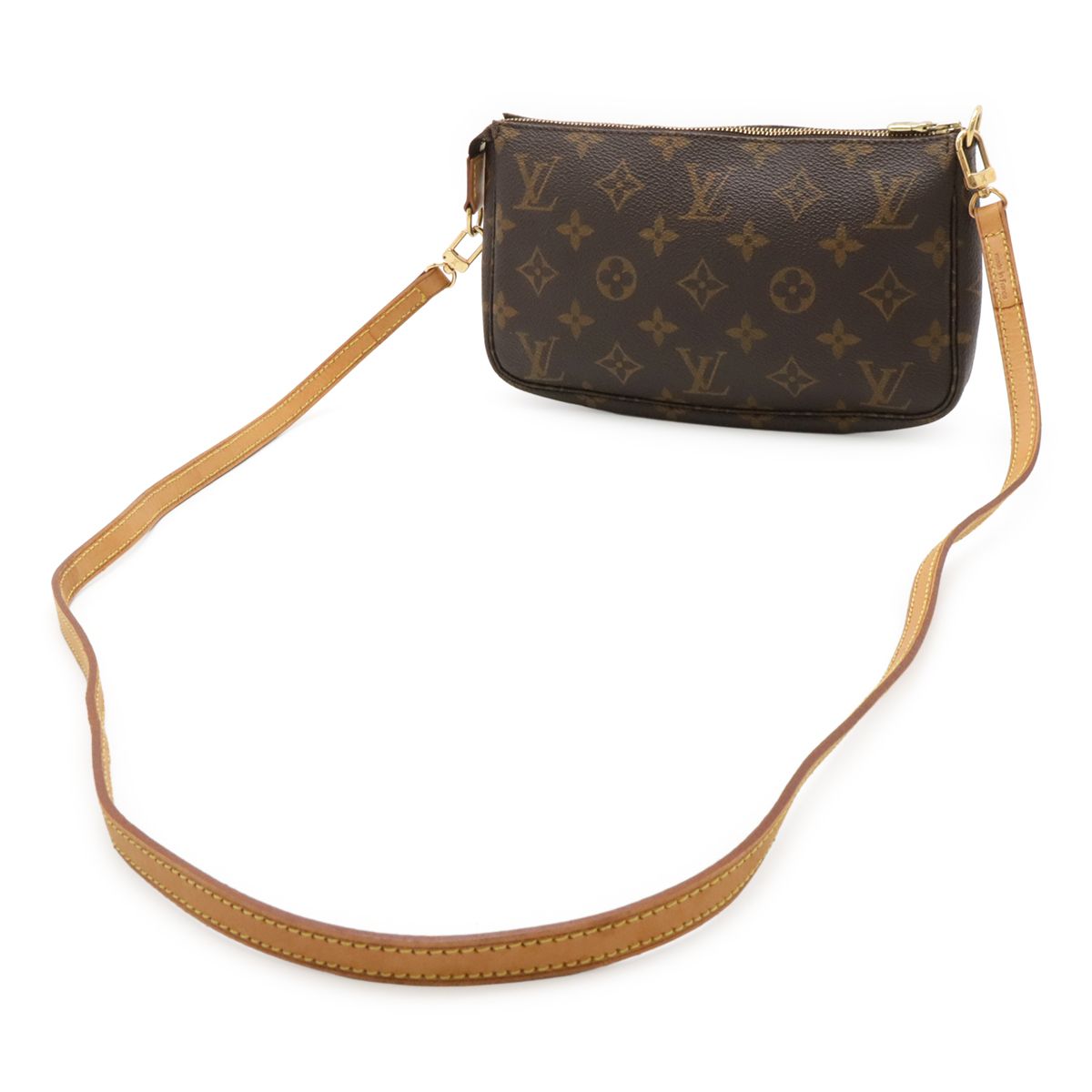 Louis Vuitton Monogram Pochette Shoulder Bag 2-Way Pouch — view 2