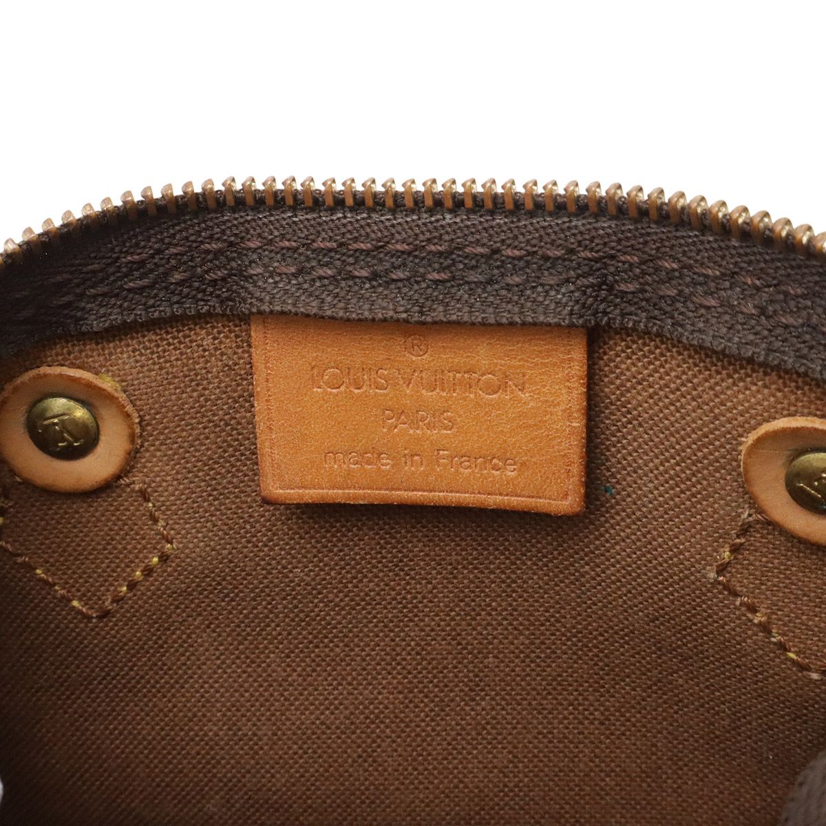 Louis Vuitton Monogram Mini Speedy Mini Bag Pouch Case — view 8