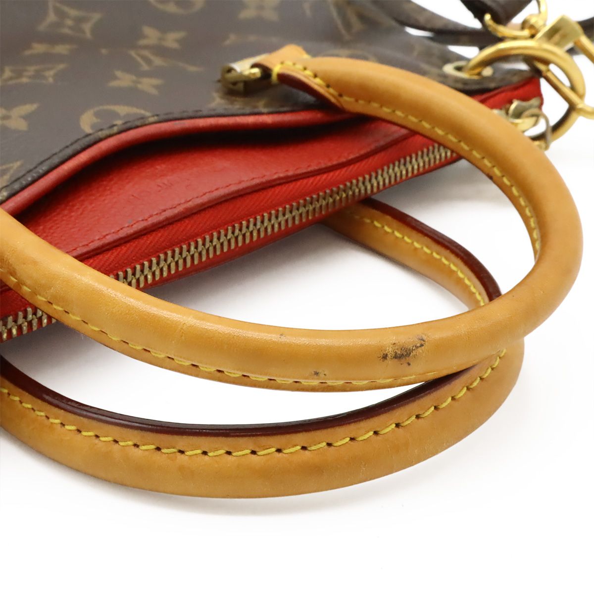 Louis Vuitton Monogram Pallas BB 2-Way Shoulder Bag Crossbody Leather Cerise Red — view 5