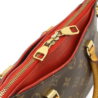 Louis Vuitton Monogram Pallas BB 2-Way Shoulder Bag Crossbody Leather Cerise Red — view 6