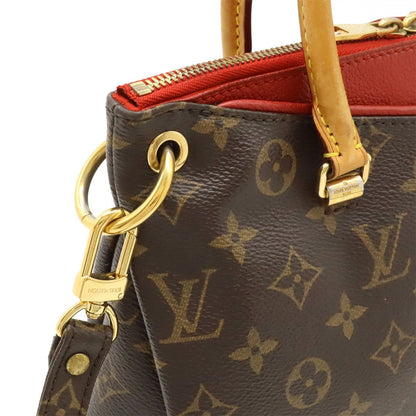 Louis Vuitton Monogram Pallas BB 2-Way Shoulder Bag Crossbody Leather Cerise Red — view 4