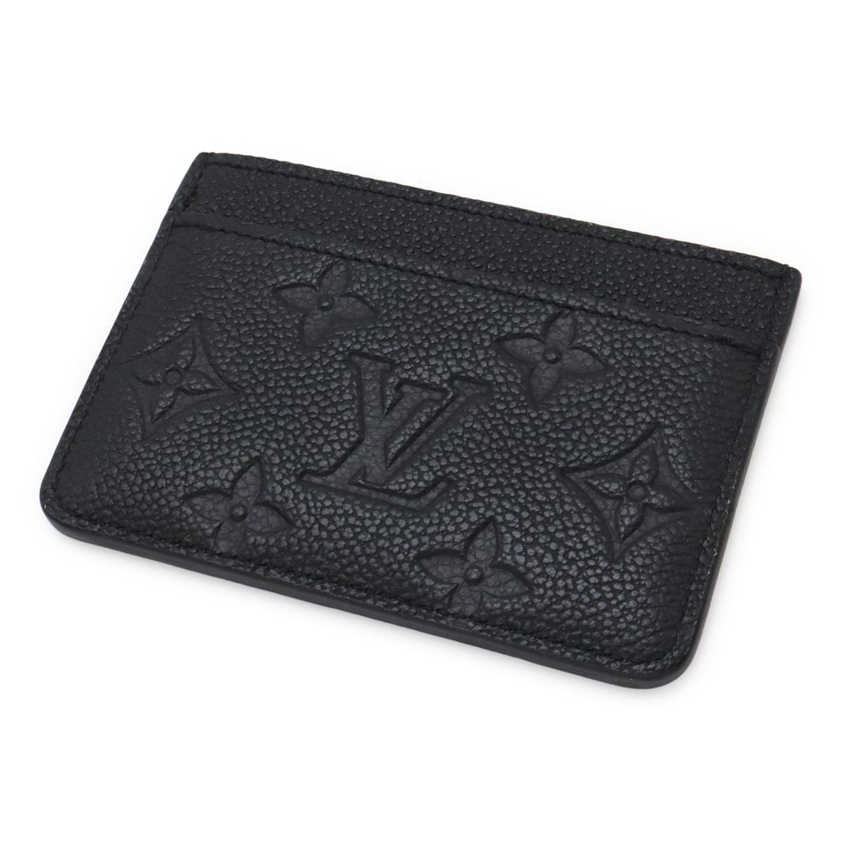 Louis Vuitton Monogram Empreinte Card Holder Sample Case Business Noir Black — view 2