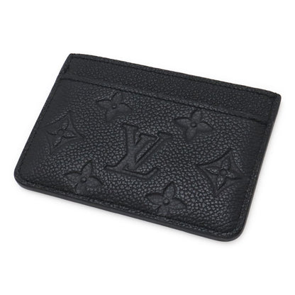Louis Vuitton Monogram Empreinte Card Holder Sample Case Business Noir Black — view 2