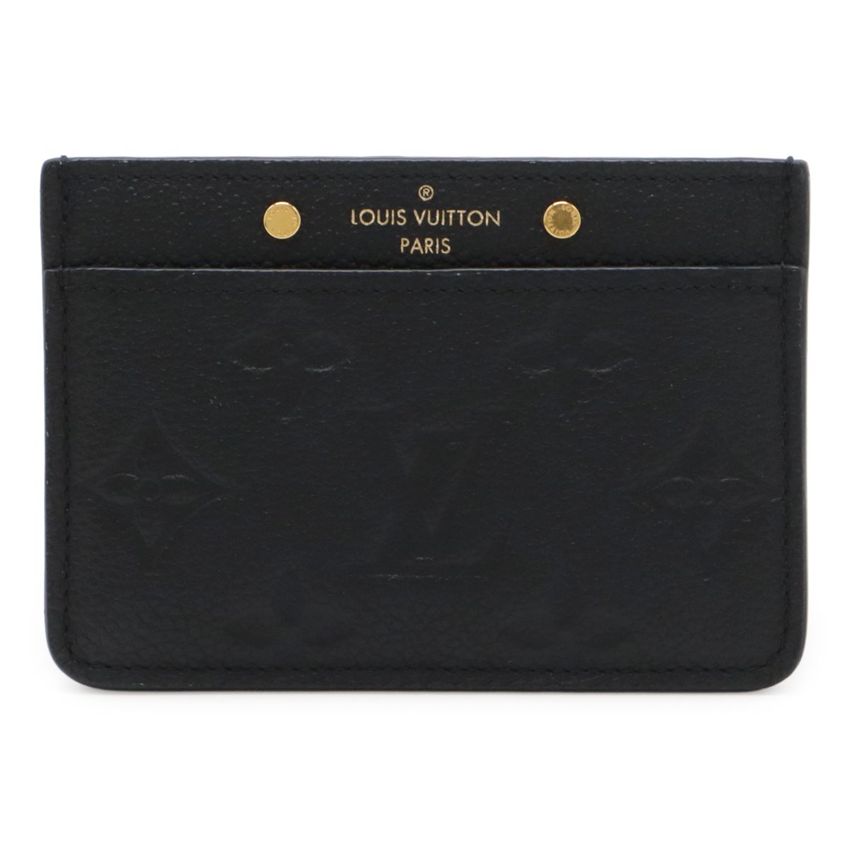 Louis Vuitton Monogram Empreinte Card Holder Sample Case Business Noir Black