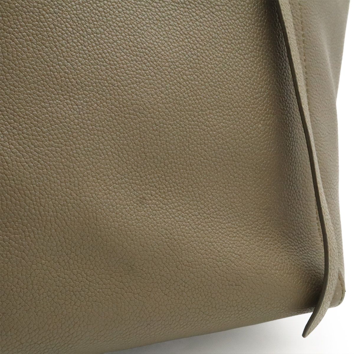 Celine Cabas Phantom Small Belt Tote Shoulder Bag Leather Taupe Gray Ju — view 9