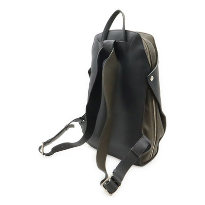 Hermes City 27 Backpack Taurillon Clemence Leather Black Vert Grease Silver — view 2