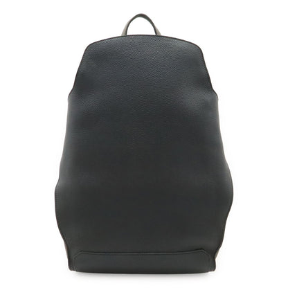 Hermes City 27 Backpack Taurillon Clemence Leather Black Vert Grease Silver