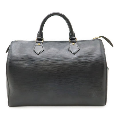 Louis Vuitton Epi Speedy 30 Boston Bag Leather Noir Black