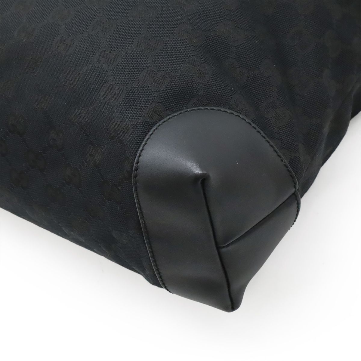 Gucci GG Canvas Sherry Line Shoulder Bag Crossbody Leather Black Green Red — view 3