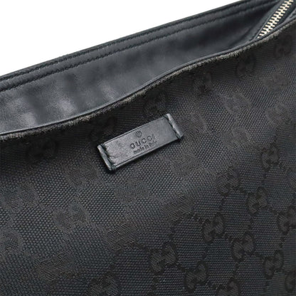 Gucci GG Canvas Sherry Line Shoulder Bag Crossbody Leather Black Green Red — view 9