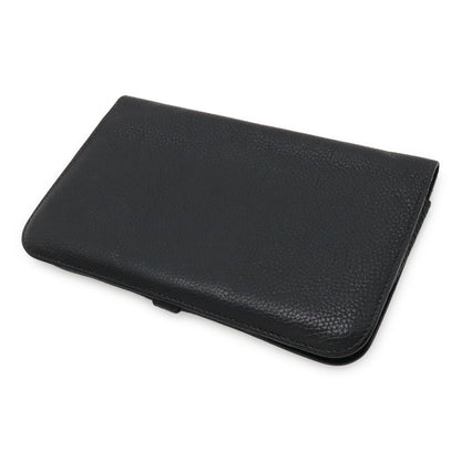 Hermes Dogon Duo GM Bifold Wallet Togo Leather Black Silver with Coin Case — view 2