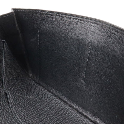 Hermes Dogon Duo GM Bifold Wallet Togo Leather Black Silver with Coin Case — view 7