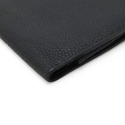Hermes Dogon Duo GM Bifold Wallet Togo Leather Black Silver with Coin Case — view 3