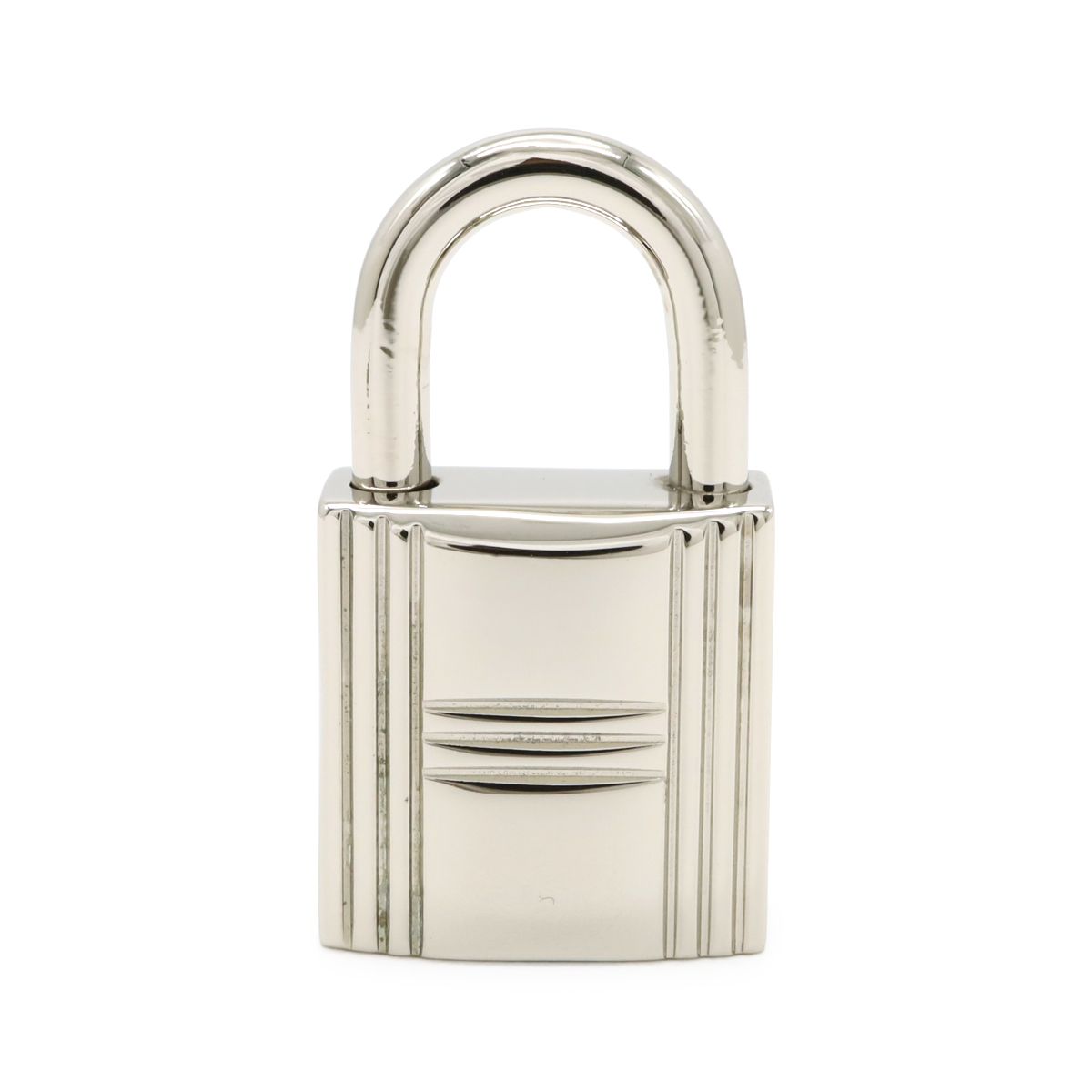 Hermes Cadena Padlock Key with Key Metal Silver — view 2