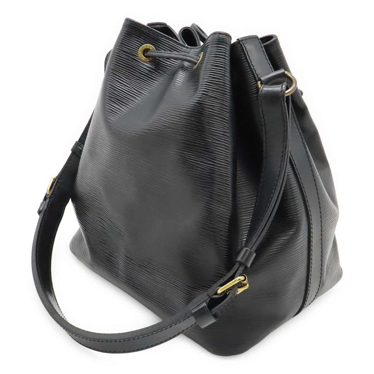 Louis Vuitton Epi Petit Noir Shoulder Bag Drawstring Black — view 2