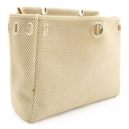 Hermes Herbag PM 2-Way Shoulder Bag Toile Officier GM Black Beige — view 9