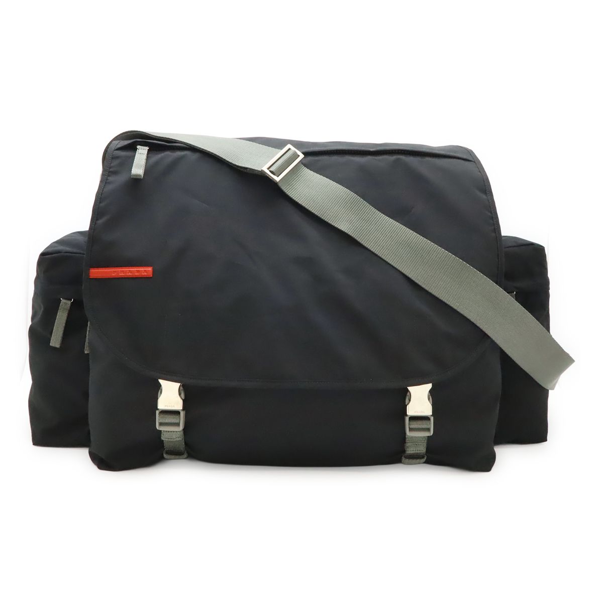 Prada Sports Line Messenger Bag Nylon Gray
