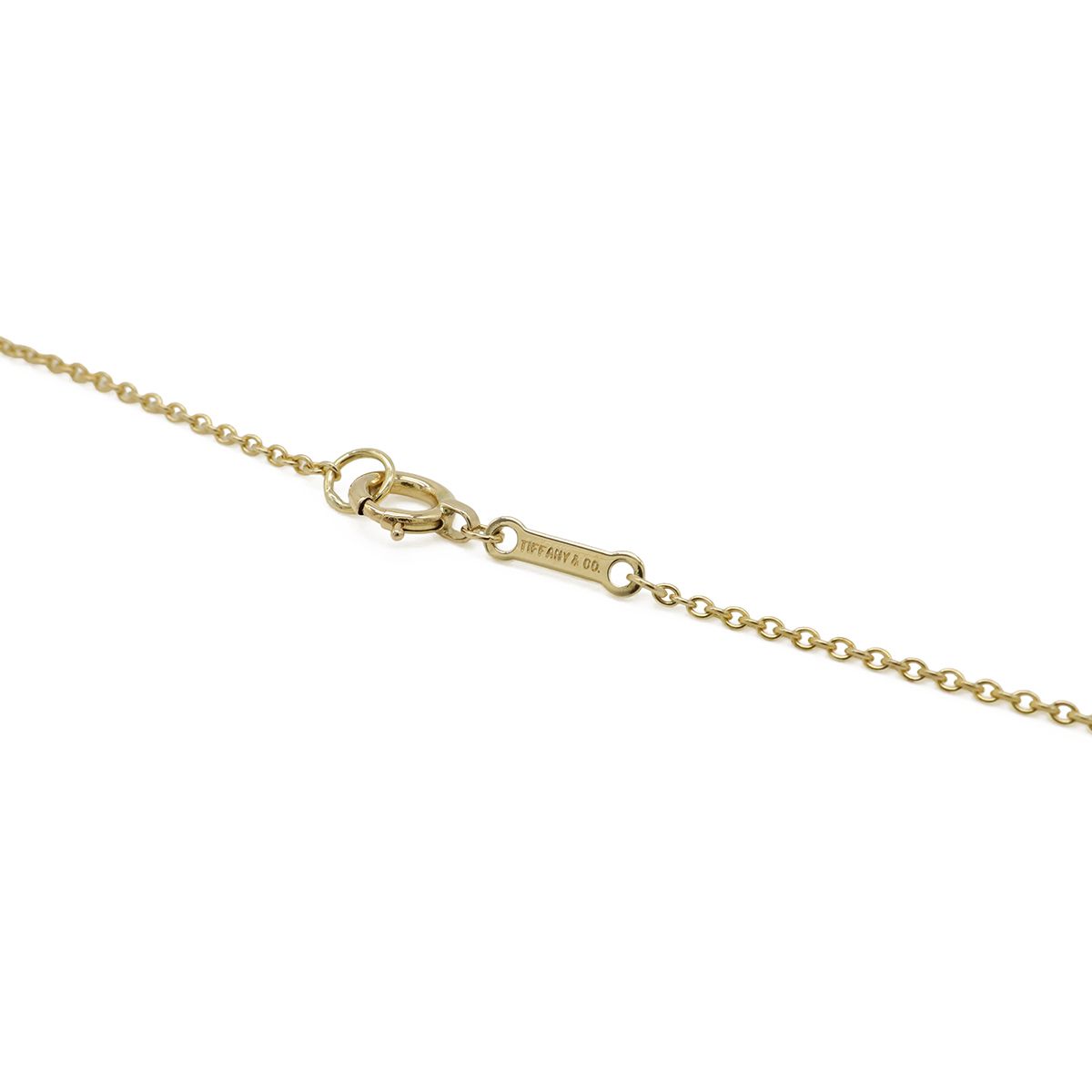 Tiffany & Co Elsa Peretti Open Heart Necklace Pendant 18k Yellow Gold — view 5