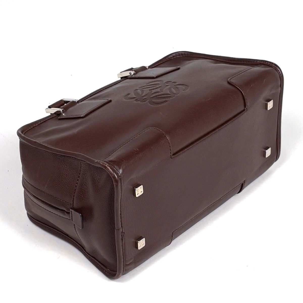 Loewe Amazona 28 Anagram Handbag Leather Brown — view 2