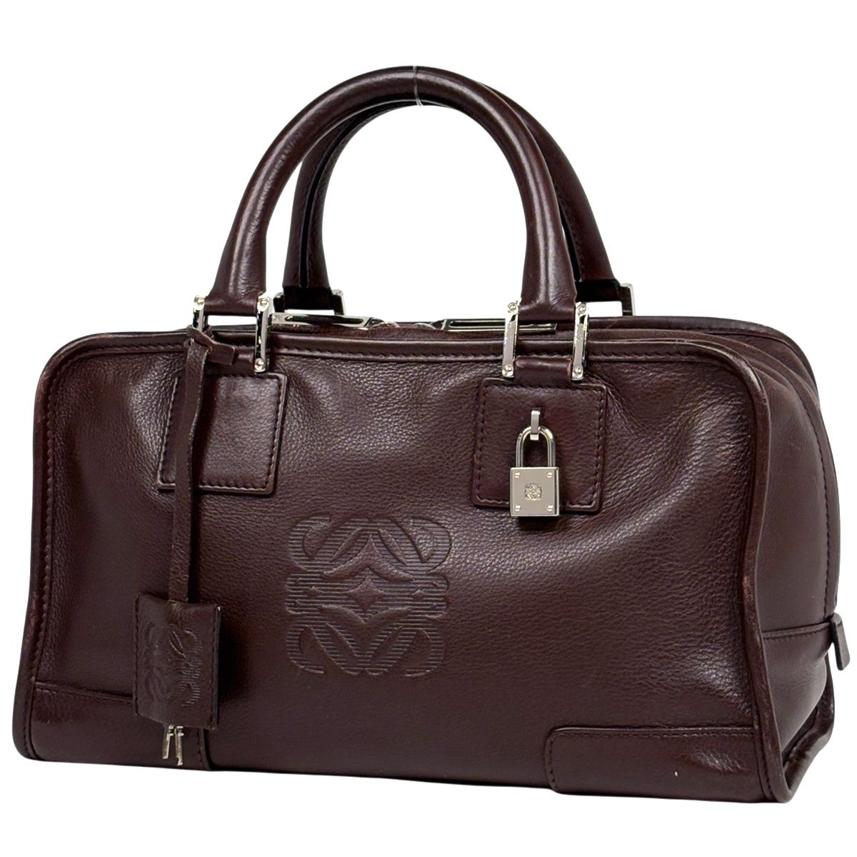 Loewe Amazona 28 Anagram Handbag Leather Brown