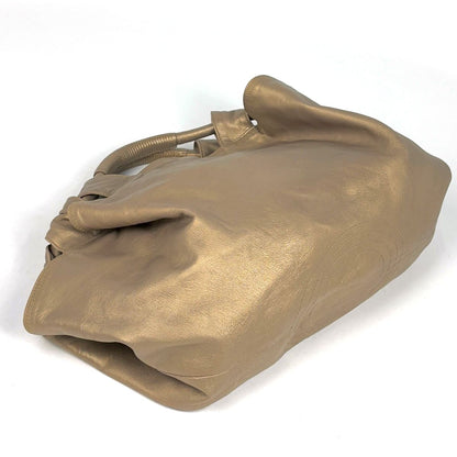 Loewe Nappa Aire Anagram Handbag Leather Gold — view 2