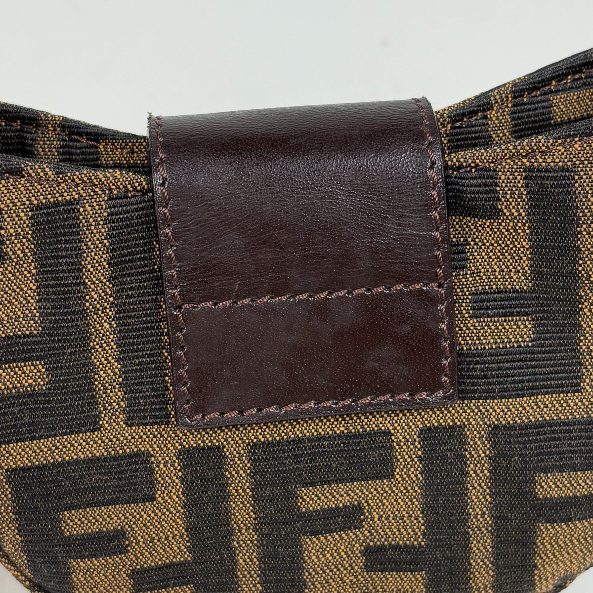 Fendi Zucca Pattern Mini Pouch Canvas Brown — view 5