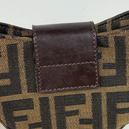 Fendi Zucca Pattern Mini Pouch Canvas Brown — view 5