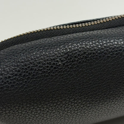 Gucci Logo Waist Bag Leather Black — view 4