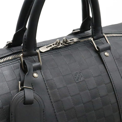 Louis Vuitton Damier Infini Keepall Bandouliere 55 Boston Bag 2-Way Onyx Black — view 5