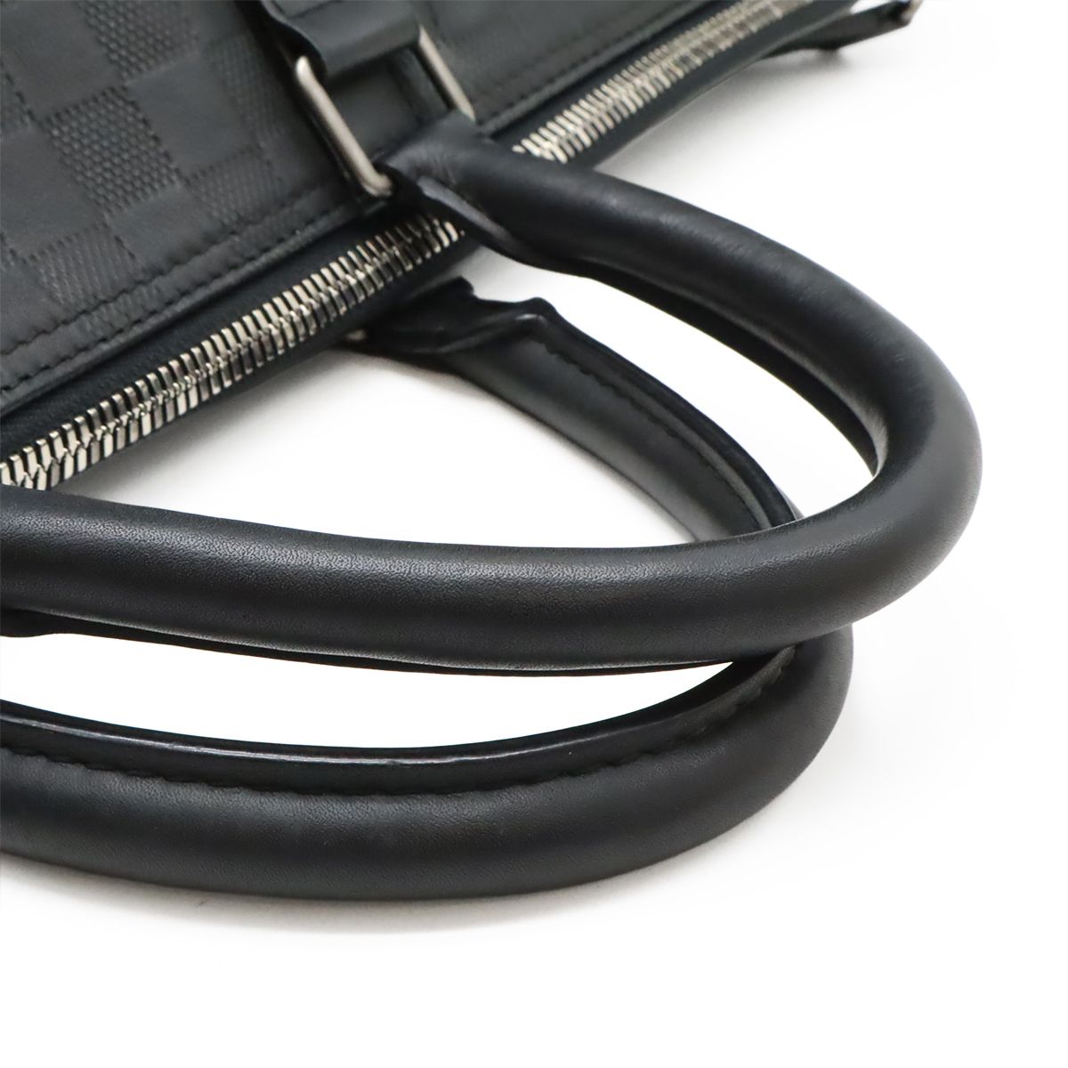 Louis Vuitton Damier Infini Keepall Bandouliere 55 Boston Bag 2-Way Onyx Black — view 4