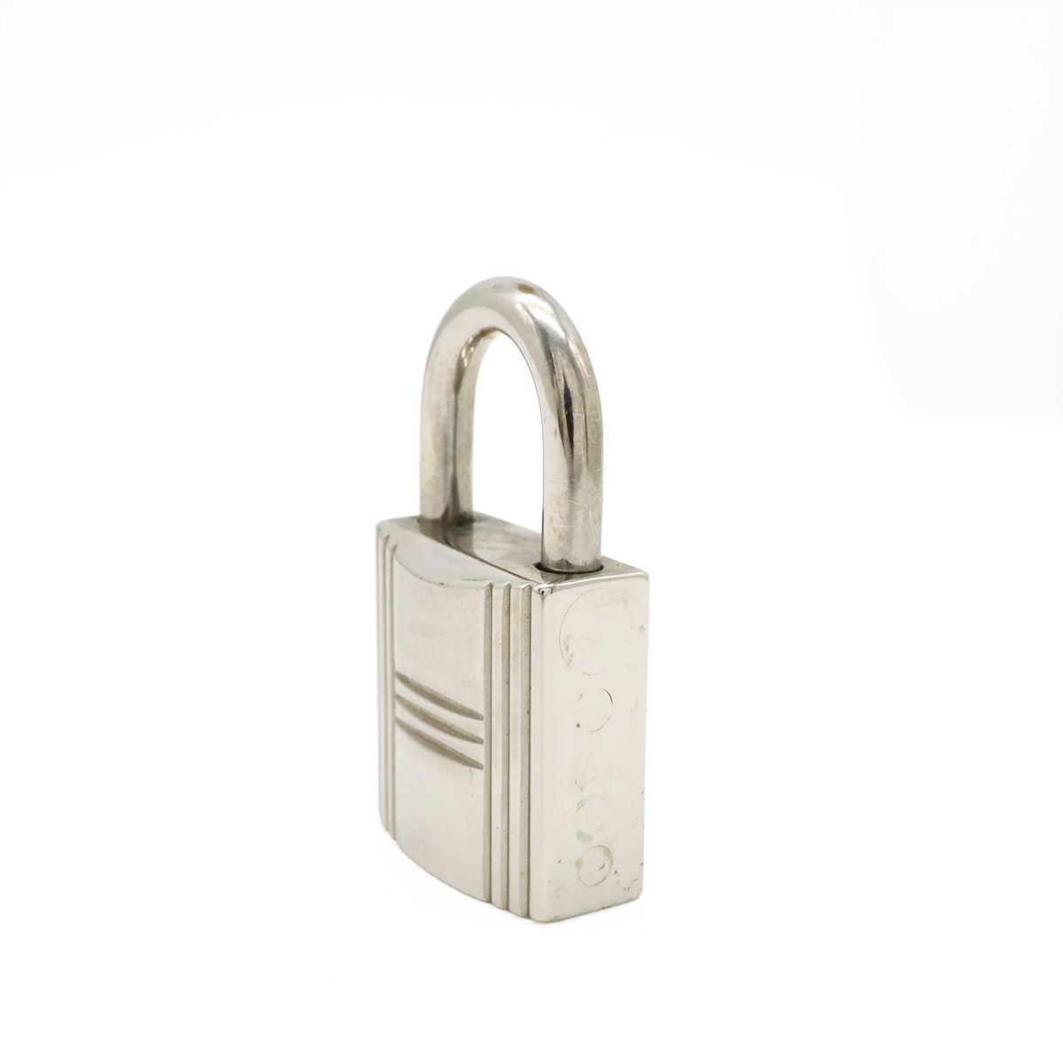 Hermes Cadena Padlock Key with Key Metal Silver — view 3