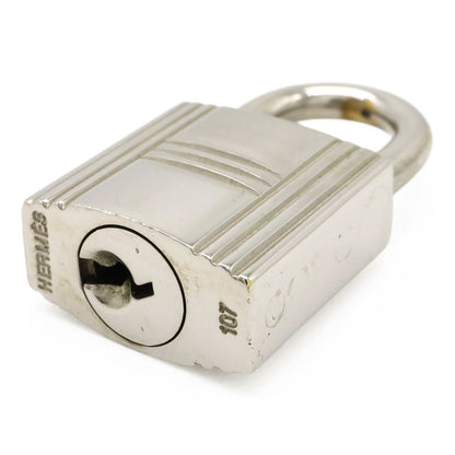 Hermes Cadena Padlock Key with Key Metal Silver — view 4