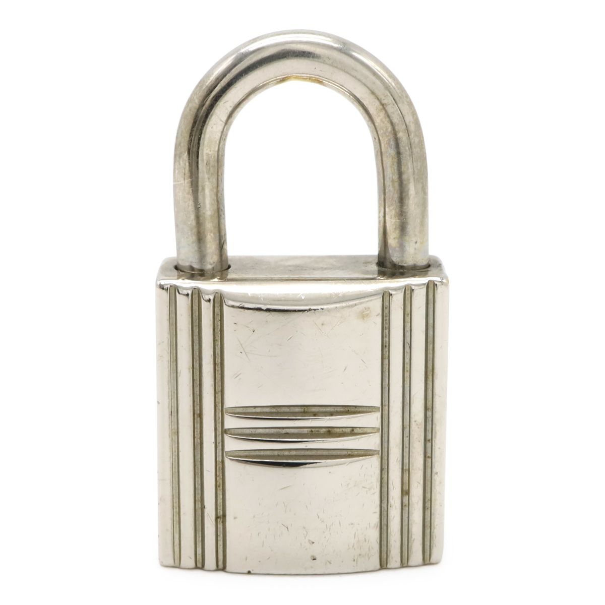 Hermes Cadena Padlock Key with Key Metal Silver — view 2