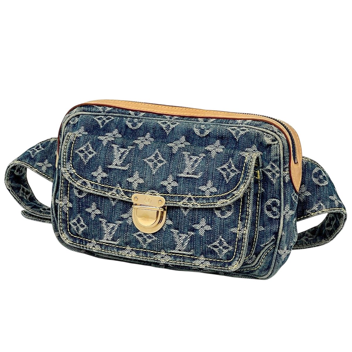 Louis Vuitton Bum Bag Monogram Denim Blue