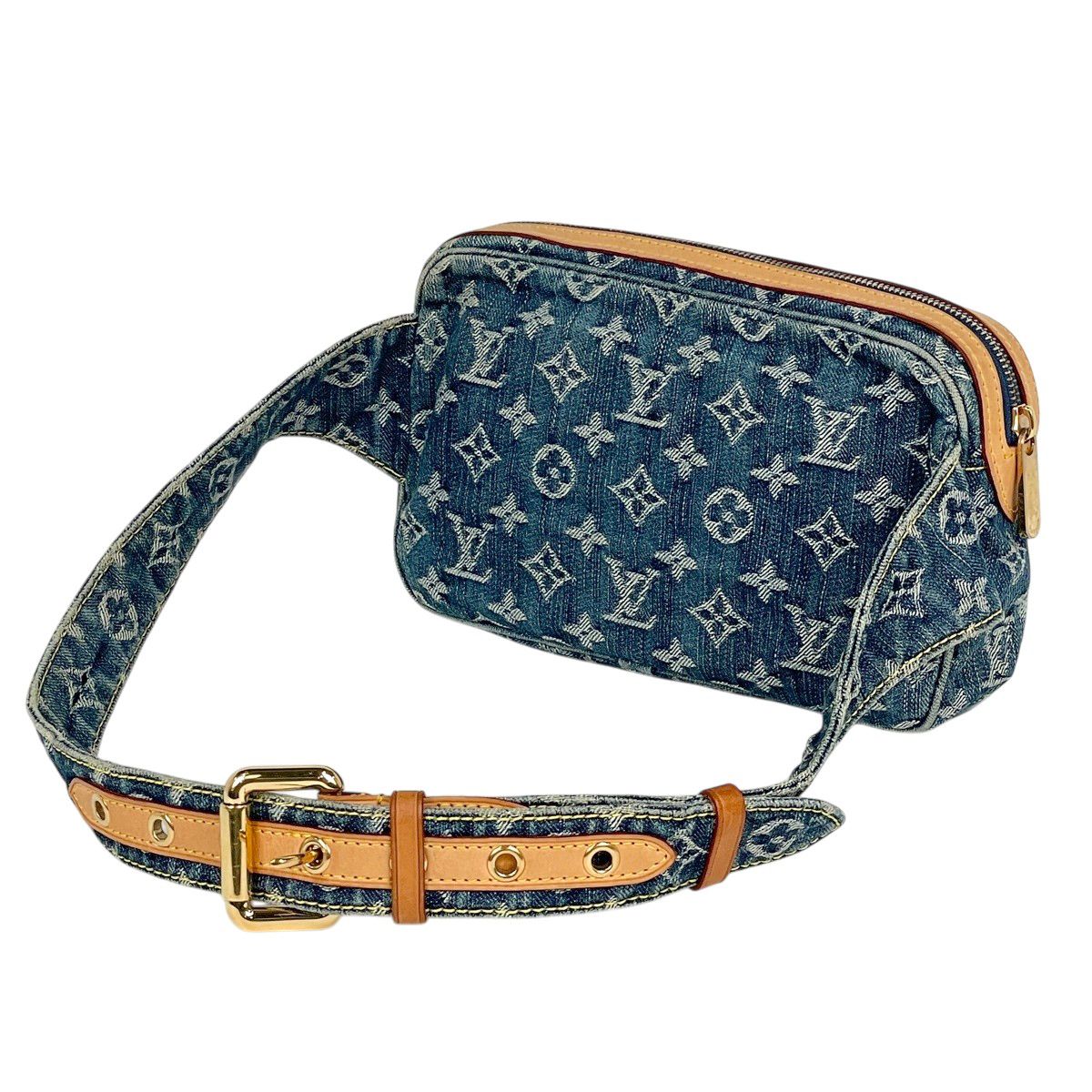Louis Vuitton Bum Bag Monogram Denim Blue — view 6