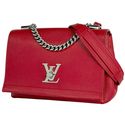 Louis Vuitton Lockme 2-Way Shoulder Bag Leather Ruby