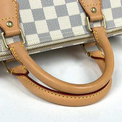 Louis Vuitton Speedy 30 Boston Bag Damier Azur White — view 6