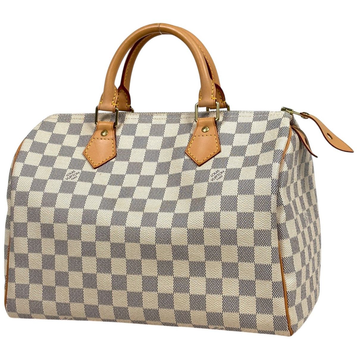 Louis Vuitton Speedy 30 Boston Bag Damier Azur White