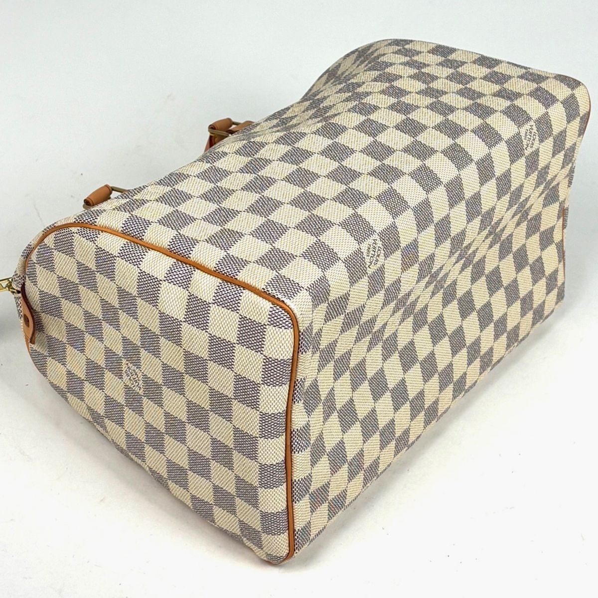 Louis Vuitton Speedy 30 Boston Bag Damier Azur White — view 2