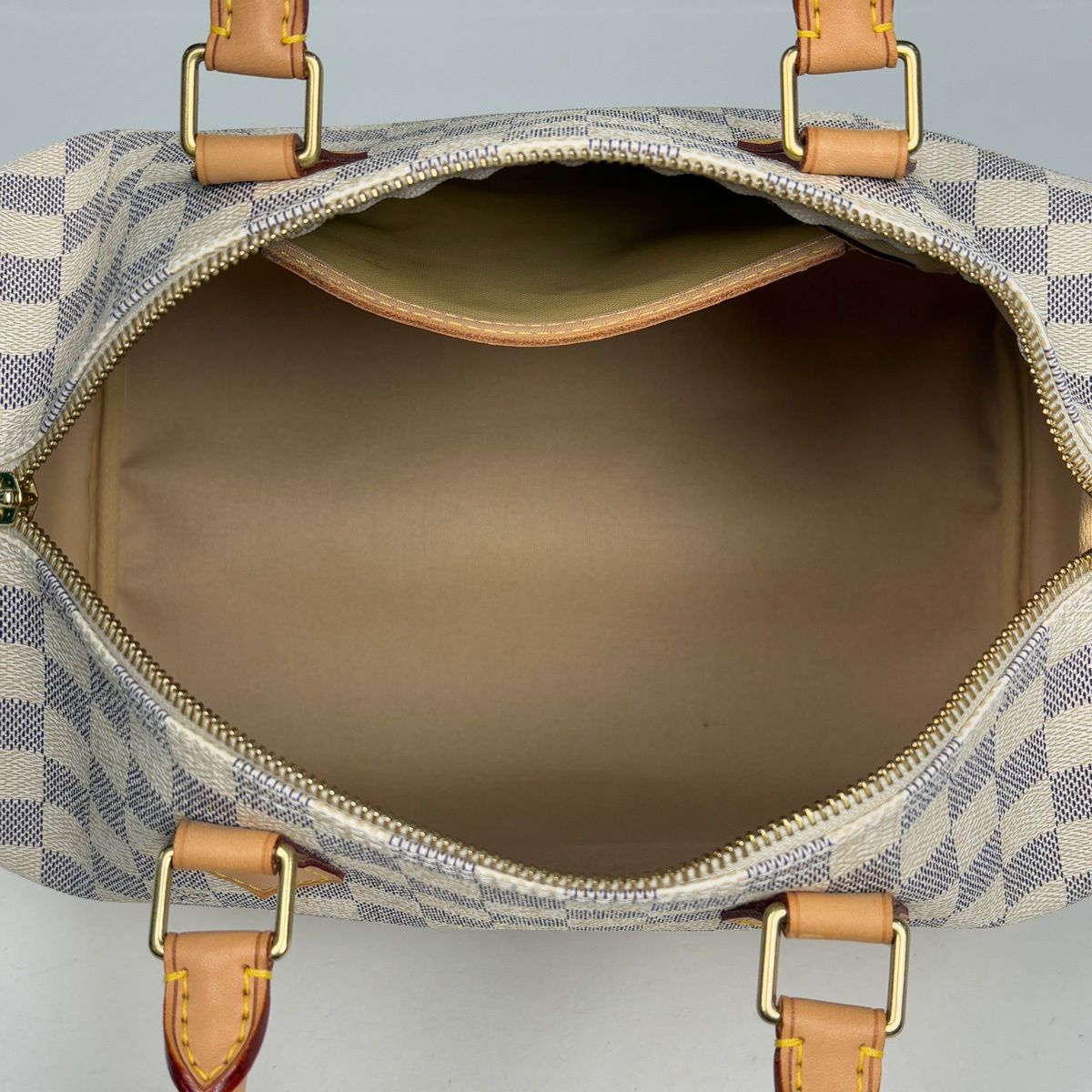 Louis Vuitton Speedy 30 Boston Bag Damier Azur White — view 7