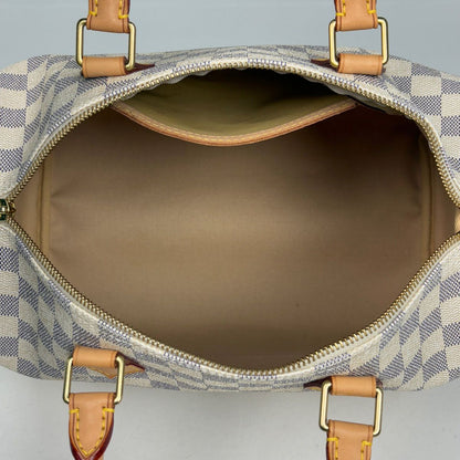 Louis Vuitton Speedy 30 Boston Bag Damier Azur White — view 7