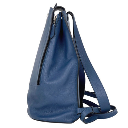 Hermes Sac a Dos Gray Backpack Leather Blue Agat — view 2