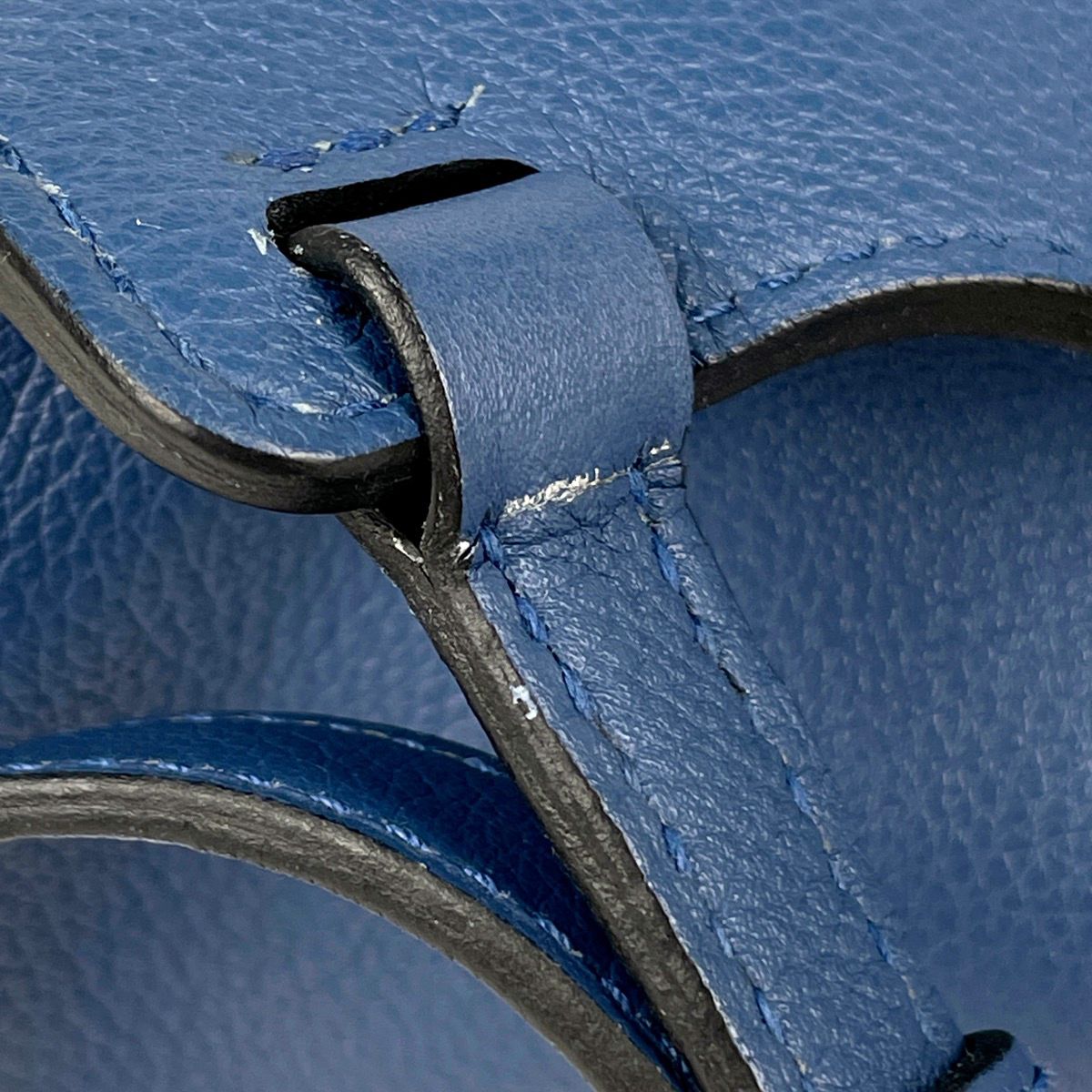 Hermes Sac a Dos Gray Backpack Leather Blue Agat — view 9