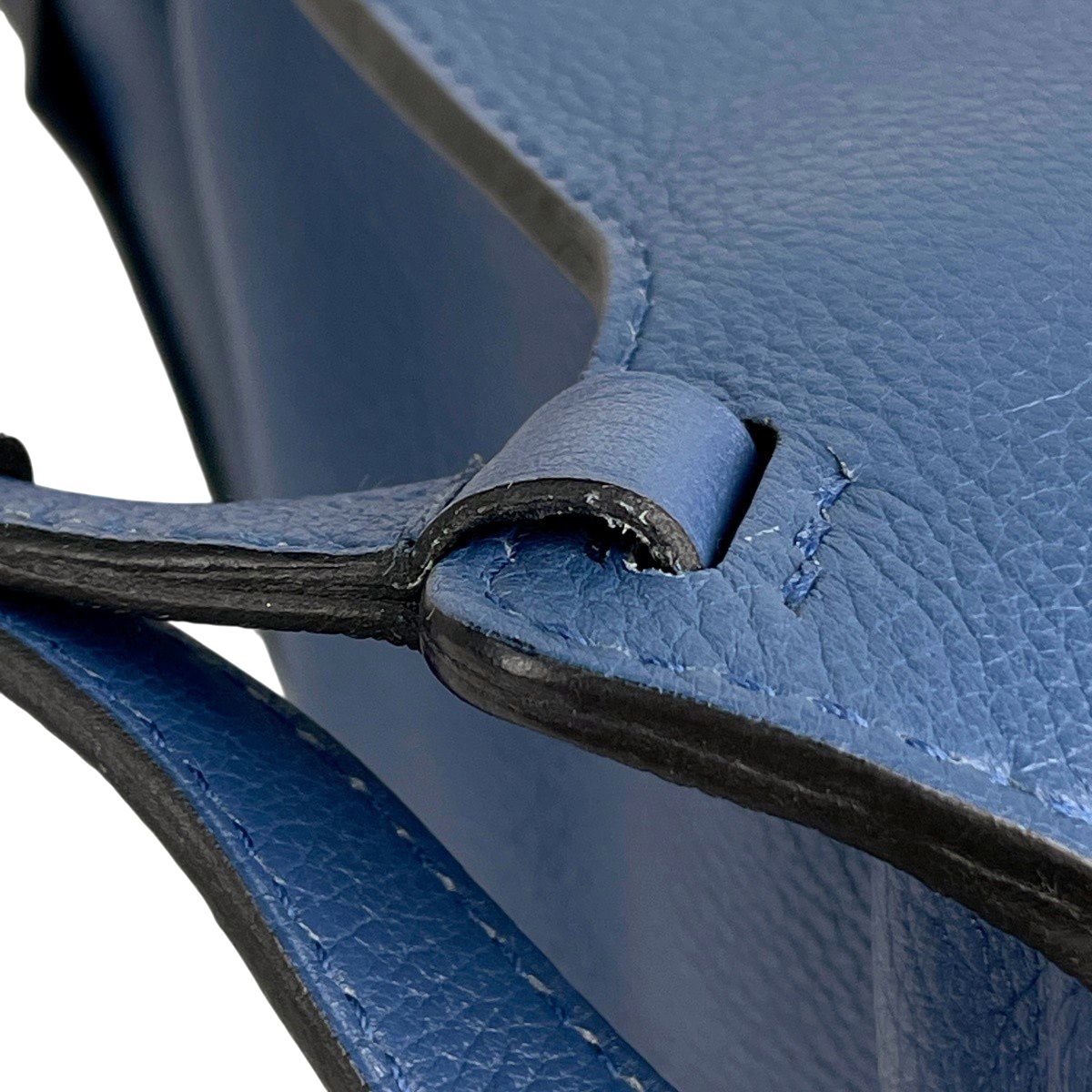 Hermes Sac a Dos Gray Backpack Leather Blue Agat — view 8