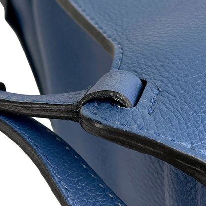 Hermes Sac a Dos Gray Backpack Leather Blue Agat — view 8