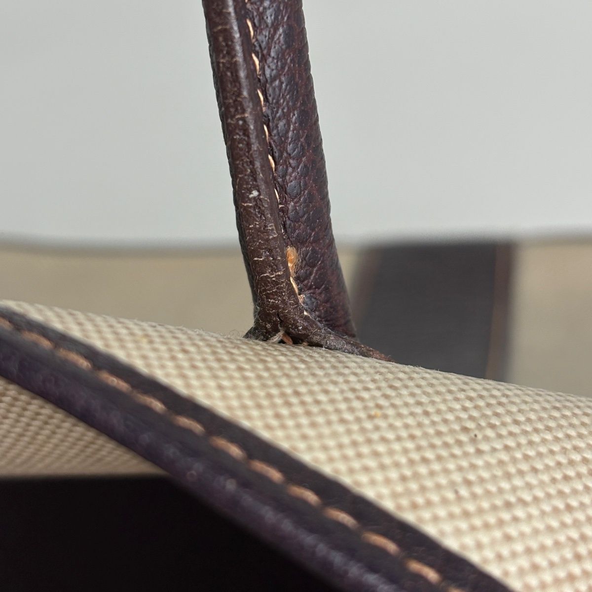 Hermes Garden Party PM Tote Toile Ash Natural Brown — view 7
