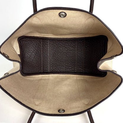Hermes Garden Party PM Tote Toile Ash Natural Brown — view 8